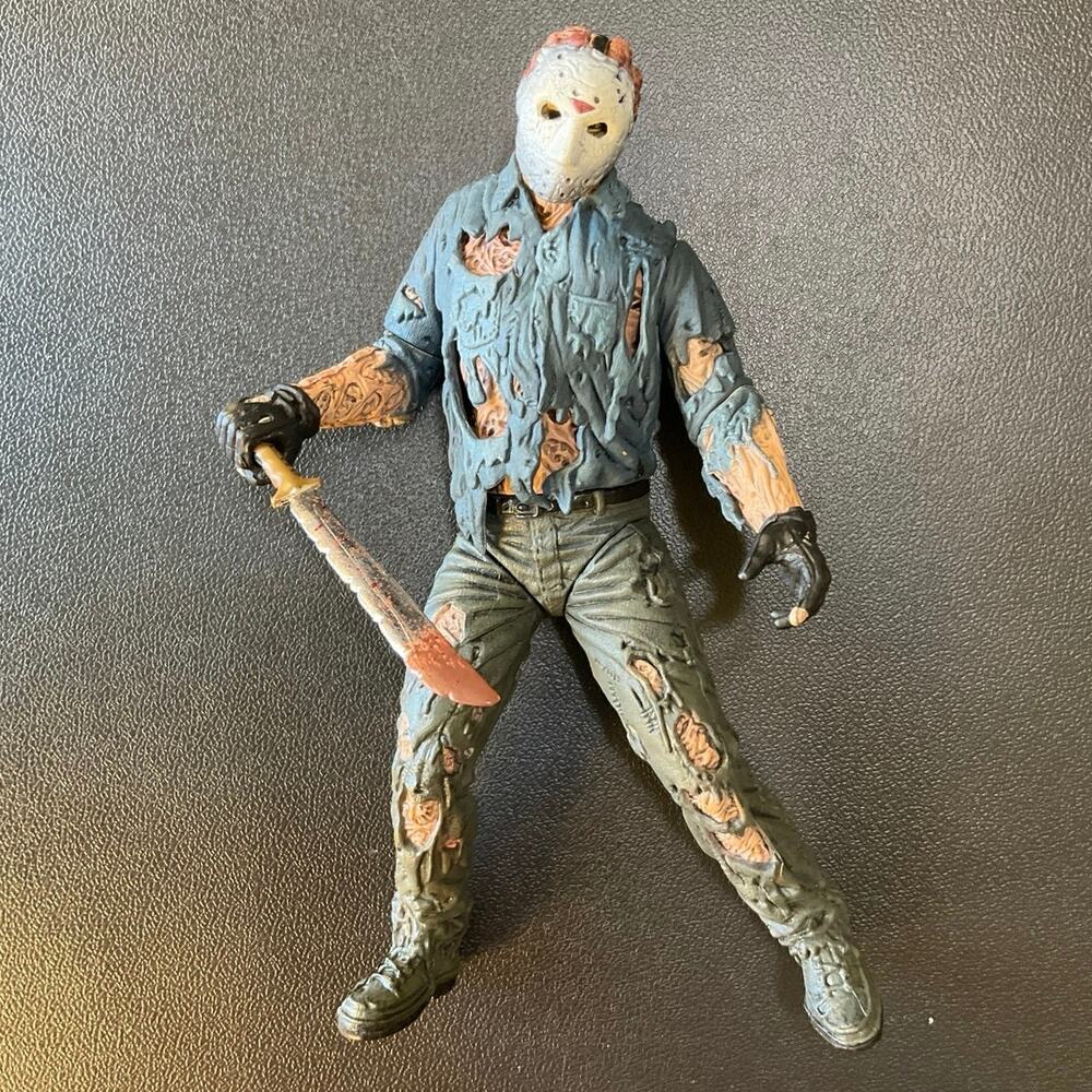 1998 McFarlane Movie Maniacs Jason Voorhees Friday the 13th 8” Figure Machete